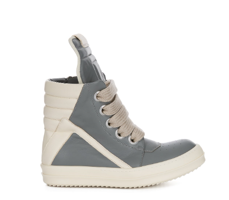 Gray Mega Bumper Jumbo Laces GeoBasket Sneakers