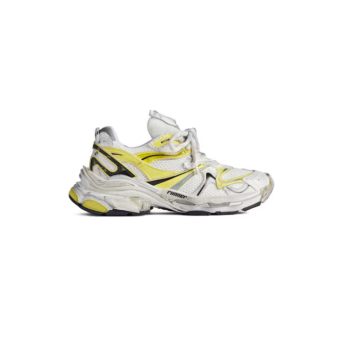 Men's Runner 2.0 Sneaker in White/yellow/black