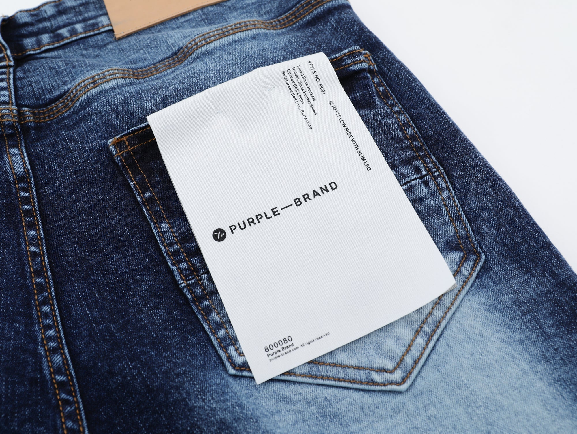 P133 Blue Brushed Jeans