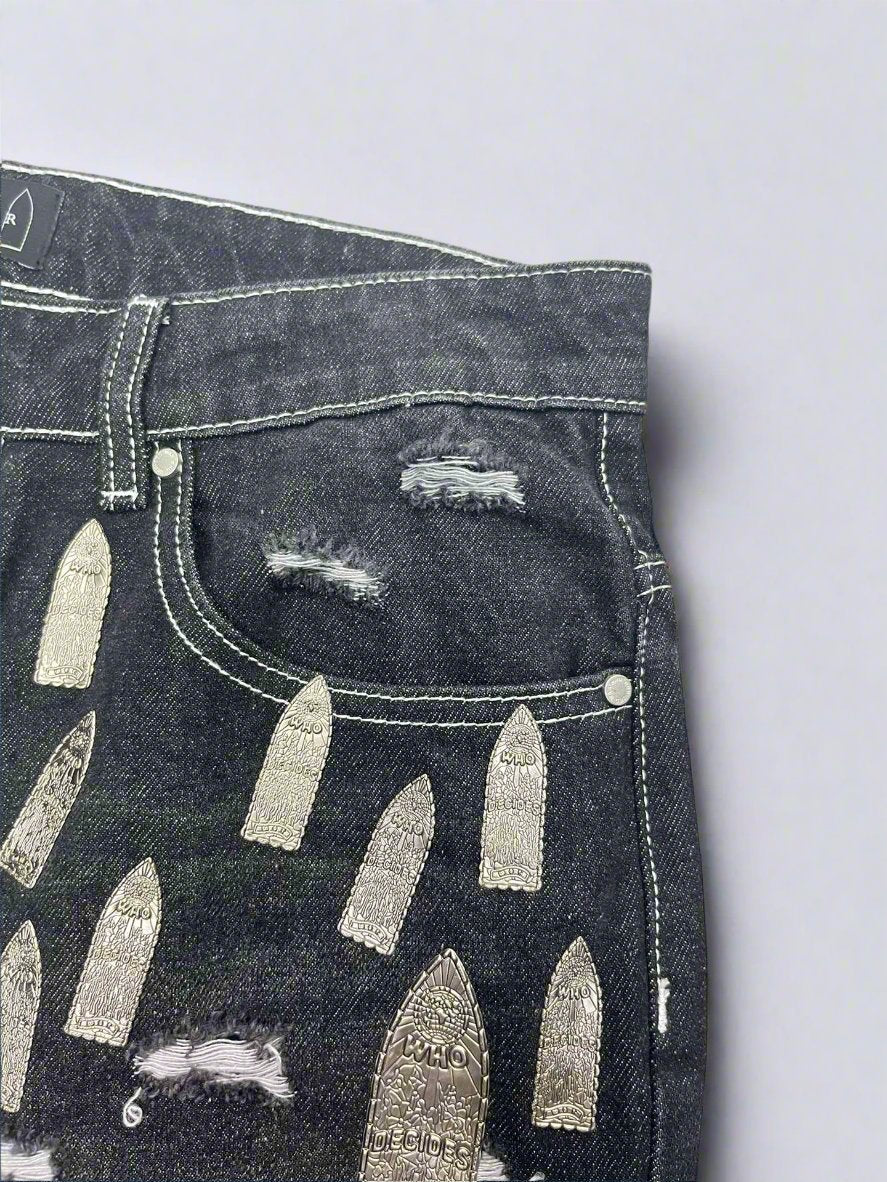 Black Amplified Gnarly Jeans