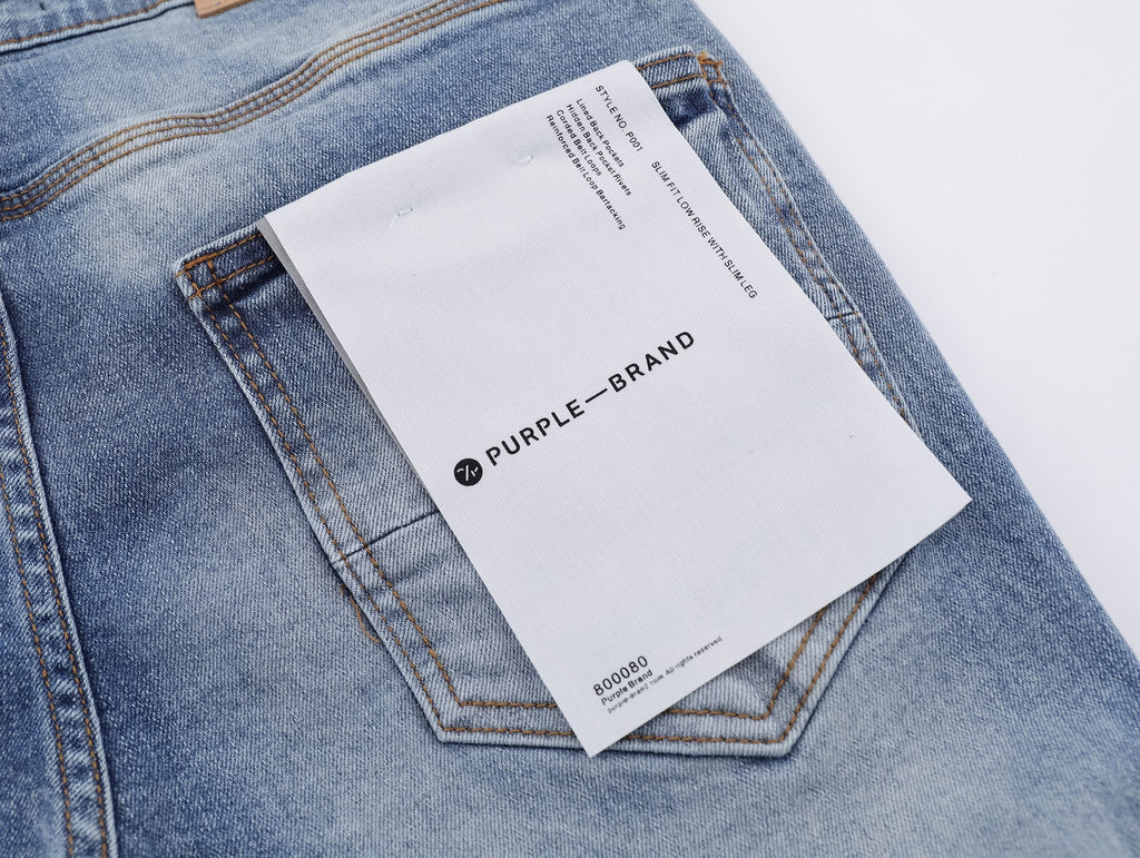 P117 Distressed Low Cuffed Jeans