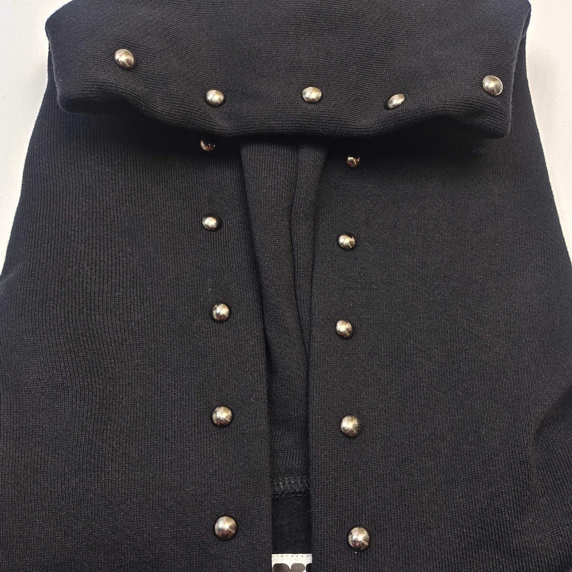 Sp5der Punk V3 Studded Hoodie Black
