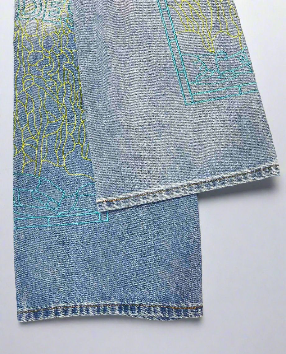 Blue Virtuous Jeans In Sky