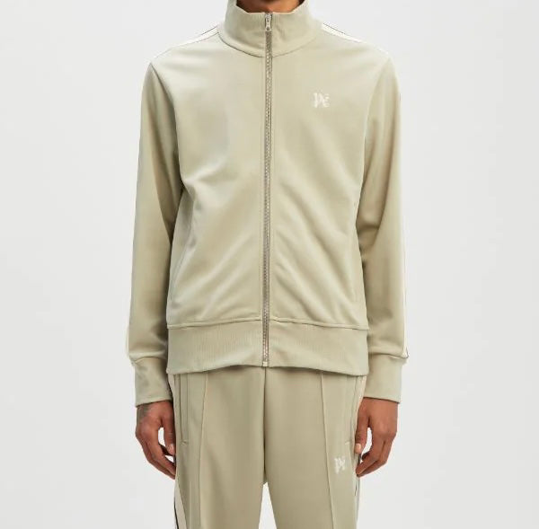 Paln Angles Track embroidered Dark Beige