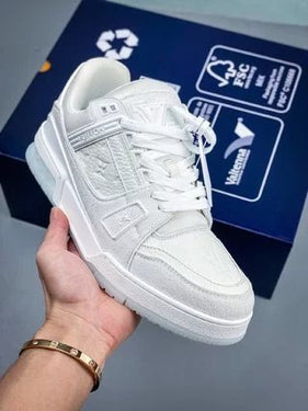 All White Trainer Sneaker