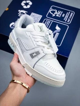 White Cement Trainer Sneaker